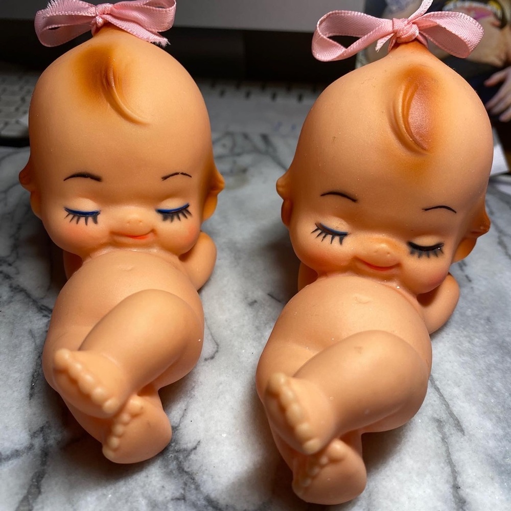 Vintage rubber kewpie (Cupie) dolls